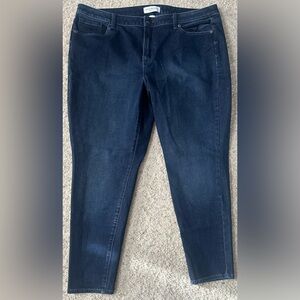 Lane Bryant High Rise Ultimate Stretch Skinny Jeans Dark Wash NWOT 20